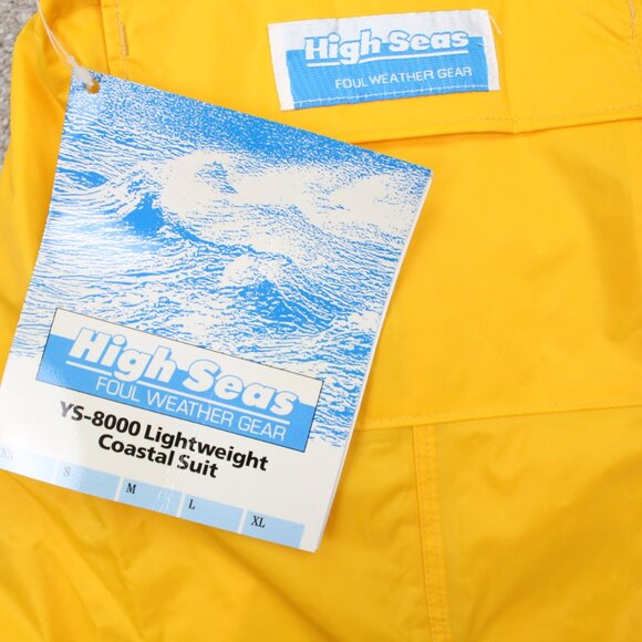 High Seas Coastal Suit NWT Adult Medium Yellow Nylon Lightweight YS-8000 - Picture 7 of 13